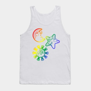 Love Idol Star Rats (Rainbow Version) Tank Top